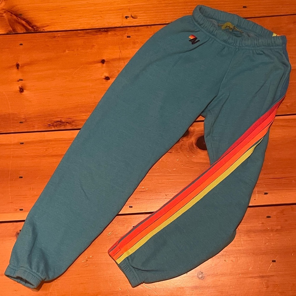 Aviator Nation 5-Stripe Bright Blue Sweatpants